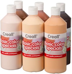 Creall pintura escolar set - Pintura escolar Colores del Mundo 6x500ml