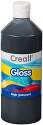 Creall pintura brillante negra - 500ml pintura creativa para niños