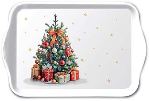 Bandeja de servicio Ambiente árbol de Navidad 13x21cm melamina decorativa