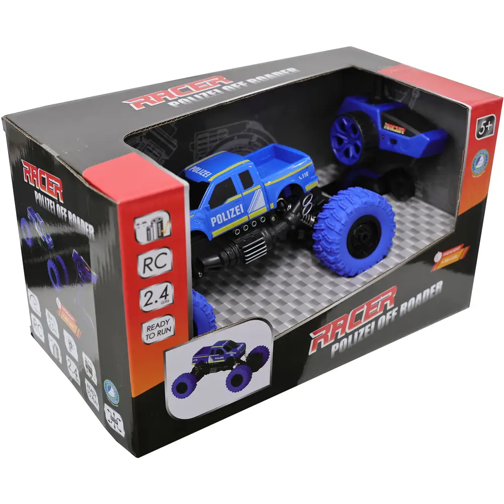 Speedzone coche de juguete policía R/C Off Roader 2.4 GHz con luces