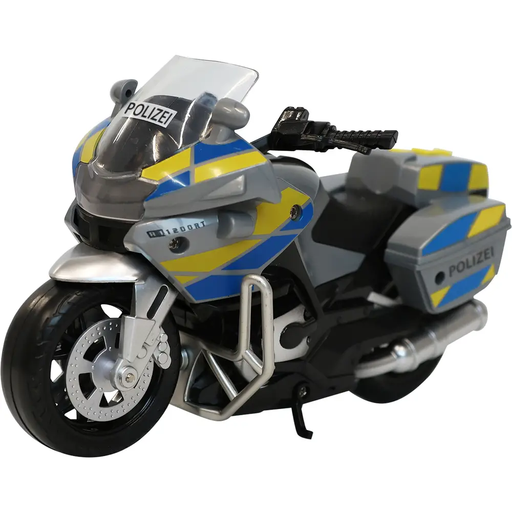 Speedzone moto de policía de juguete con luz y sonido 18cm