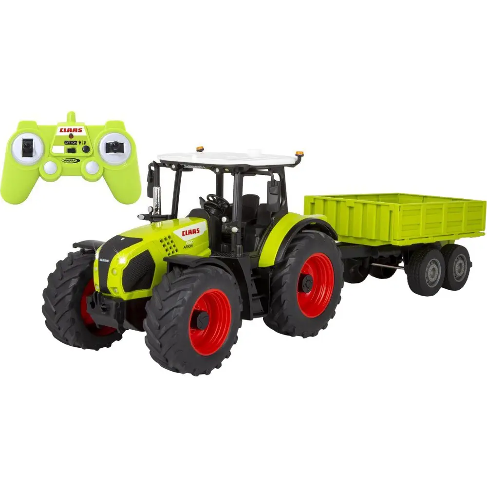 Jamara Tractor RC Claas Arion 660 juguete con remolque basculante 1:24 - 2,4GHz