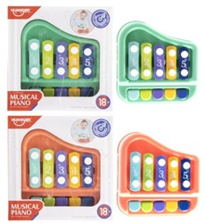 Kidsfun xilófono piano juguete 5 tonos diversión musical colorida