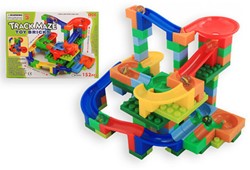 Pista de canicas con bloques de construcción 8697