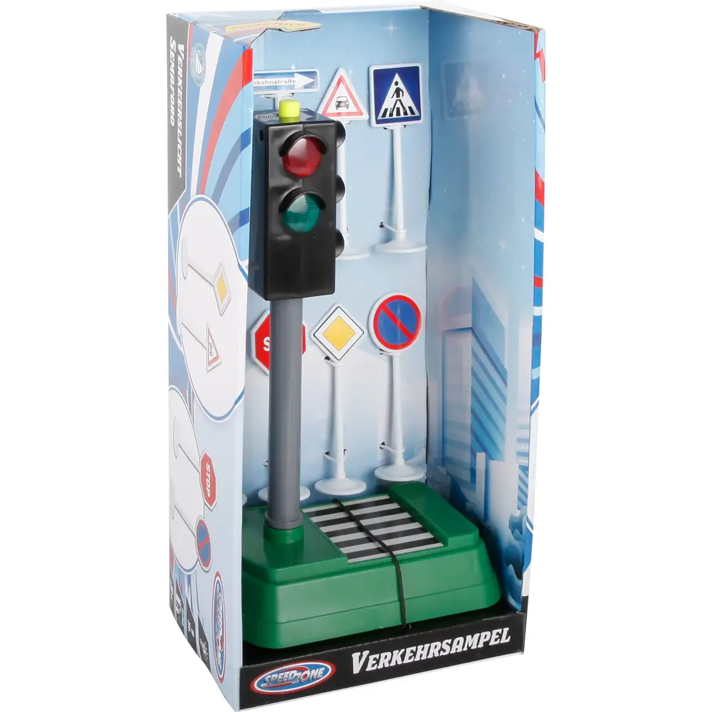 Speedzone semáforo de juguete con luces y señales de tráfico para niños