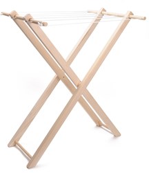 Playwood tendedero de madera juguete para ropa de muñecas - plegable