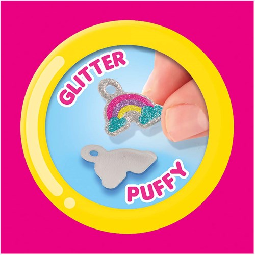 Ses set creativo de joyería Pulseras Puffy Glitter Sticker para niños-3