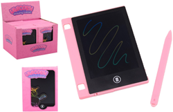 Johntoy tablet de dibujo unicornio arcoíris rosa para niños
