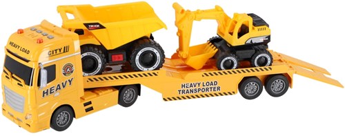 Rapid Wheels transportador vehículos construcción luz sonido juguete fricción-2