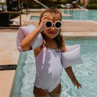 Swim Essentials manguitos niños 2-6 años - diseño leopardo lila-3