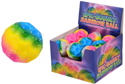 Johntoy pelota saltarina juguete luna arcoíris 18 piezas coloridas