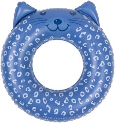 Swim Essentials flotador azul estampado leopardo 55 cm - aro de natación infantil