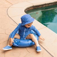 Swim Essentials flotador azul estampado leopardo 55 cm - aro de natación infantil-3