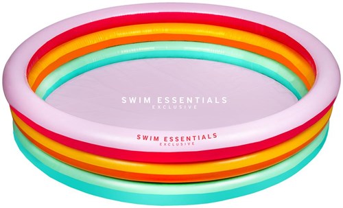 Swim Essentials piscina infantil arcoíris 150 cm - piscina hinchable