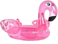 Swim Essentials flotador inflable flamenco leopardo neón 150 cm-2
