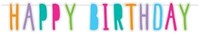 Haza guirnalda de letras cumpleaños Happy Birthday 6 metros multicolor