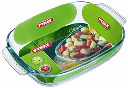 Pyrex fuente horno Easy Grip vidrio 22x13x5cm 0,7L transparente