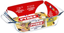 Pyrex fuente horno vidrio 27x17x6cm 1,4L transparente borosilicato