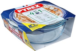 Pyrex fuente para horno con tapa vidrio 3,2L transparente - ideal para platos al horno