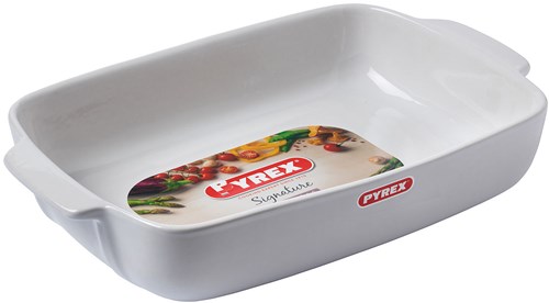 Pyrex Signature ovenschaal keramiek wit 35x25cm