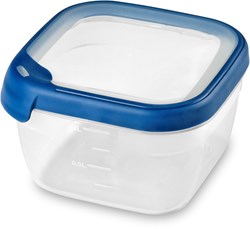 Curver caja de conservación cuadrada 1,2L hermética meal prep azul
