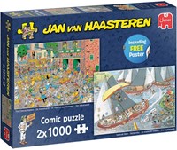 Jumbo rompecabezas Tradiciones Holandesas Jan van Haasteren 2x1000 piezas