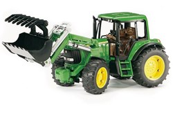 Bruder tractor John Deere 6920 con cargador frontal juguete granja