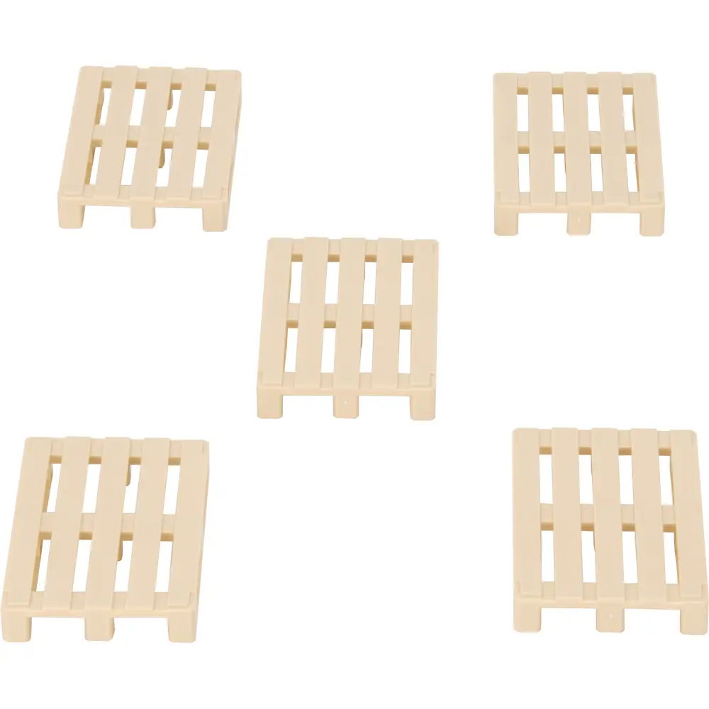 Bruder accesorio juguete 5 palets euro beige ABS