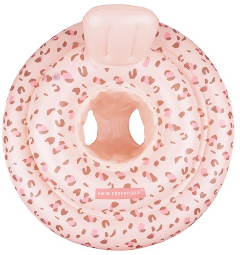 Swim Essentials asiento flotante bebé leopardo rosa 0-1 año 69 cm