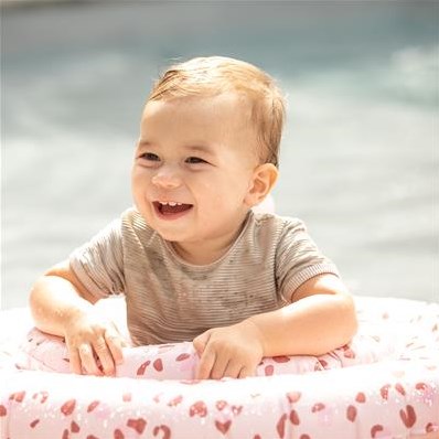 Swim Essentials asiento flotante bebé leopardo rosa 0-1 año 69 cm-3