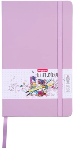 Bruynzeel bullet journal cuaderno lila 13x21cm 140g/m² creativo
