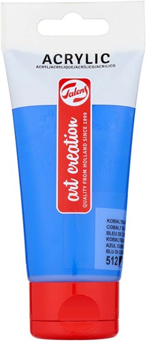 Tubo de pintura acrílica azul cobalto 75ml pintura creativa