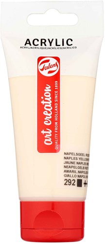 Pintura acrílica tubo 75ml Amarillo Nápoles Rojo Claro pintura creativa