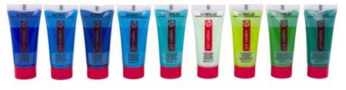 Set pintura acrílica pintar 36 colores tubos 12ml para creatividad-3