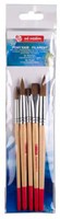 Talens set pinceles acuarela pelo de pony y poliéster 5 piezas pintura