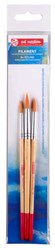 Art Creation set pinceles acuarela redondos poliéster 3 piezas pintura
