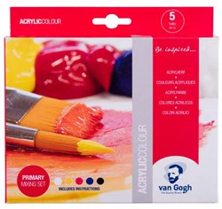 Bruynzeel set de pintura acrílica Van Gogh colores primarios 5x40ml pintar