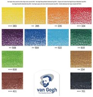 Bruynzeel Van Gogh set de lápices de colores - 12 colores en lata - calidad artística-2