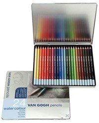 Bruynzeel Van Gogh lápices acuarelables set 24 colores - calidad artística