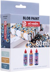 Art Creation set de pintura blob menta 3 piezas set creativo