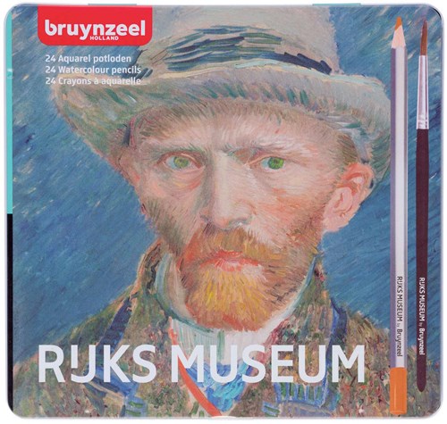Bruynzeel set lápices acuarelables Rijksmuseum 24 colores lata Van Gogh