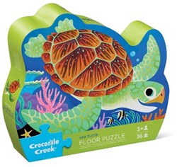 Crocodile Creek juguete puzzle - puzzle de suelo tortuga marina 36 piezas