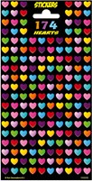 Totum stickers hoja de purpurina 174 corazones decoración manualidades
