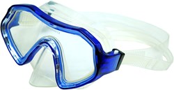 Shallow máscara de buceo junior azul transparente silicona gafas