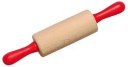 nic rodillo de juguete rojo 21 cm accesorio cocina infantil madera