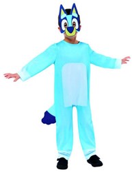 Bluey disfraz infantil mono con máscara y cola 3-4 años