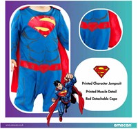 Amscan disfraz de Superman para niños - traje de superhéroe 12-18 meses-2