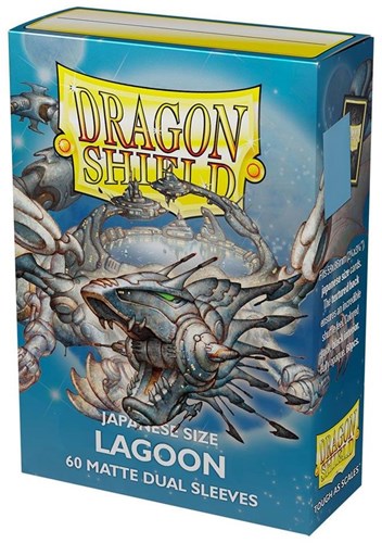 Asmodee Dragon Shield fundas protección de cartas Lagoon tamaño japonés 60 unidades