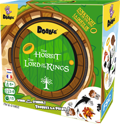 Asmodee Dobble juego de cartas Lord of the Rings para niños y adultos