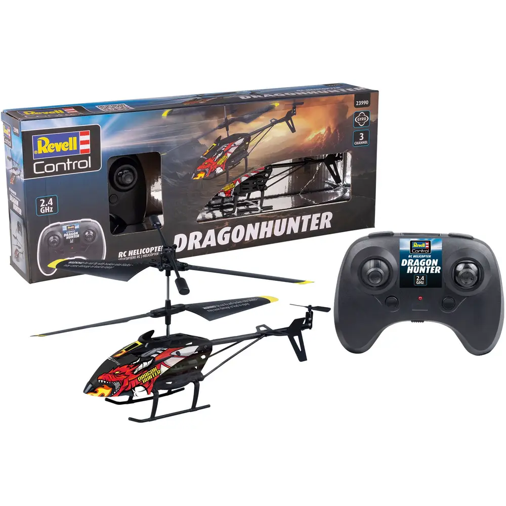 Revell Helicóptero RC Dragon Hunter - 2,4GHz - Negro - Juguete RC